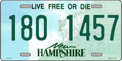 NH license plate 1801457