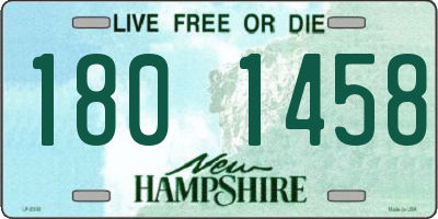 NH license plate 1801458