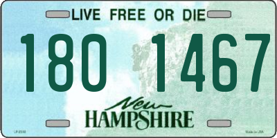 NH license plate 1801467