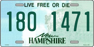 NH license plate 1801471