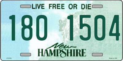 NH license plate 1801504