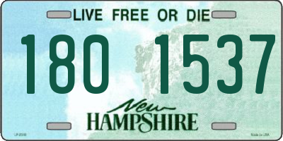 NH license plate 1801537