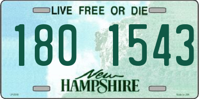 NH license plate 1801543
