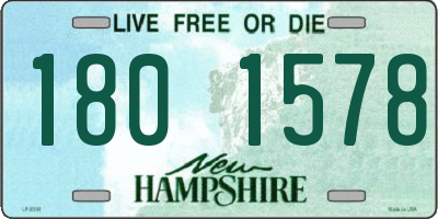 NH license plate 1801578