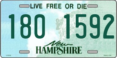 NH license plate 1801592