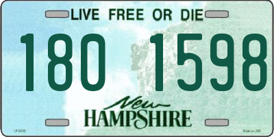 NH license plate 1801598