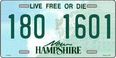 NH license plate 1801601