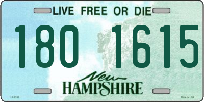 NH license plate 1801615