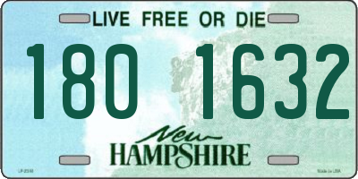 NH license plate 1801632
