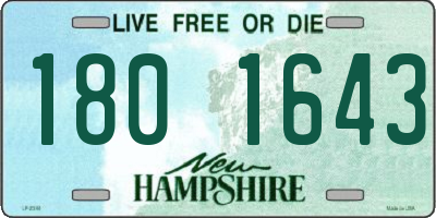 NH license plate 1801643