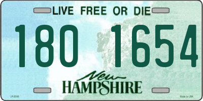 NH license plate 1801654