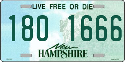 NH license plate 1801666