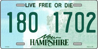NH license plate 1801702