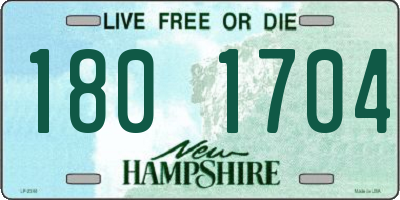 NH license plate 1801704