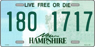 NH license plate 1801717