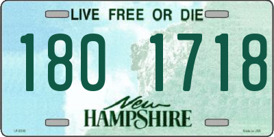NH license plate 1801718