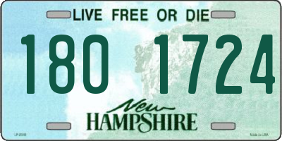 NH license plate 1801724