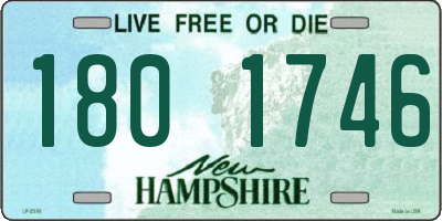 NH license plate 1801746