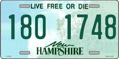 NH license plate 1801748