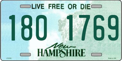NH license plate 1801769
