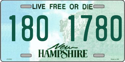 NH license plate 1801780