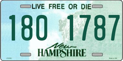 NH license plate 1801787