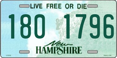 NH license plate 1801796