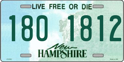 NH license plate 1801812