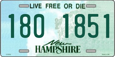 NH license plate 1801851
