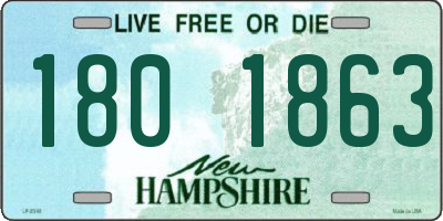 NH license plate 1801863