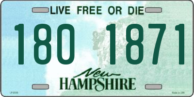 NH license plate 1801871