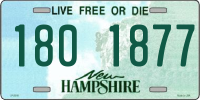NH license plate 1801877