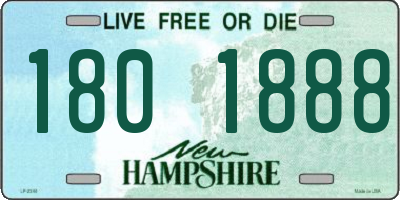 NH license plate 1801888