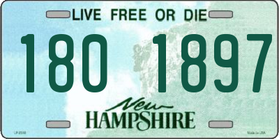 NH license plate 1801897