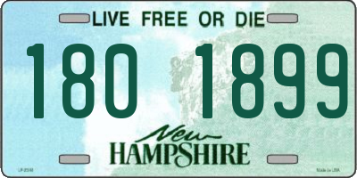 NH license plate 1801899