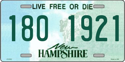 NH license plate 1801921