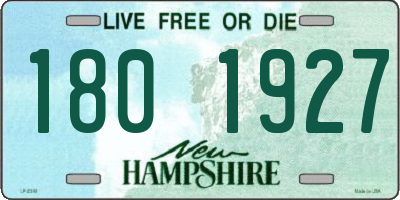 NH license plate 1801927