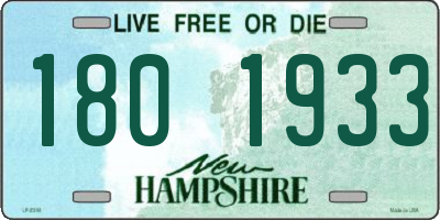 NH license plate 1801933