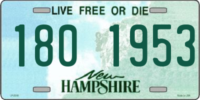 NH license plate 1801953