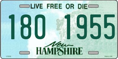 NH license plate 1801955