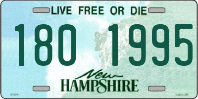 NH license plate 1801995
