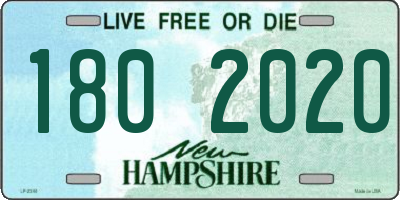 NH license plate 1802020