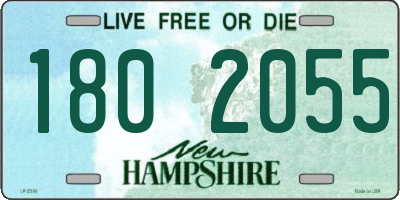 NH license plate 1802055