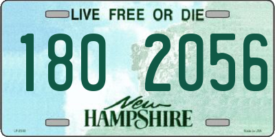 NH license plate 1802056