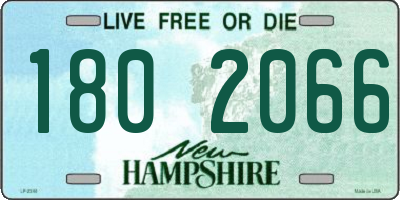 NH license plate 1802066