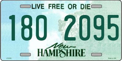 NH license plate 1802095