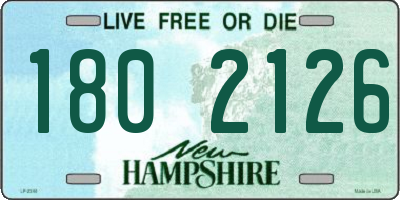 NH license plate 1802126