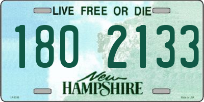 NH license plate 1802133