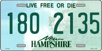 NH license plate 1802135