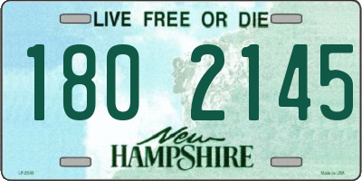 NH license plate 1802145